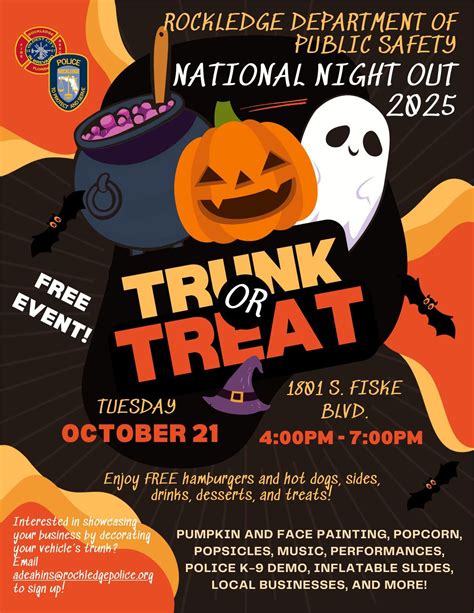 National Night Out Trunk-or-Treat, 1801 S Fiske Blvd, Rockledge, FL ...