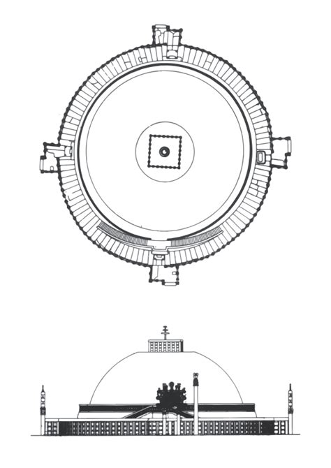 Sanchi Stupa Plan & Elevation_FinalRedrawn | MATTER