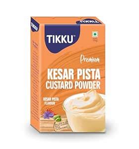 Tikku Premium Kesar Pista Custard Powder 100 g Box | Dessert Mix ...