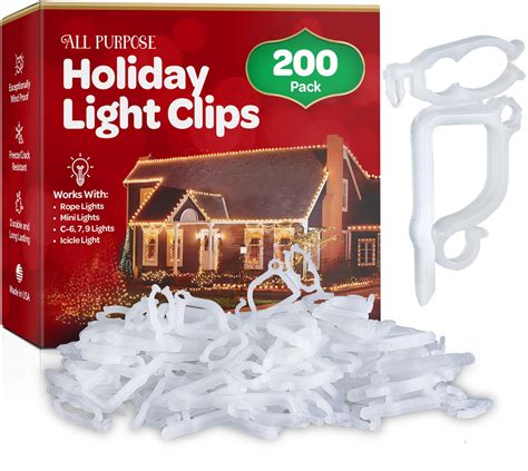 Snapklik.com : All-Purpose Holiday Light Clips Set Of 200 Christmas ...