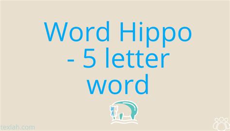 Word Hippo 5 Letter Word: Your Ultimate Guide to Word Game Mastery ...