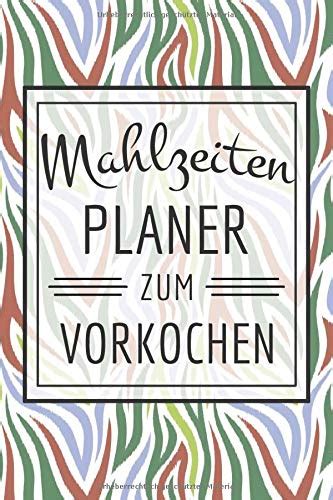Buy Mahlzeitenplaner zum Vorkochen: Meal Prep Planer zum Vorkochen von ...