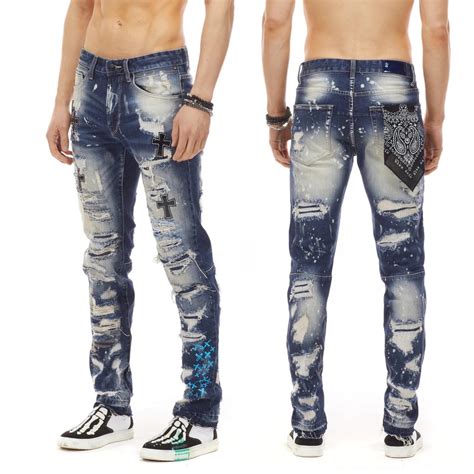[36〜38インチ]BLEU NOIR COLOR STITCHED RIPOFFS JEANS クラス | ALPHA PLUS NAGOYA