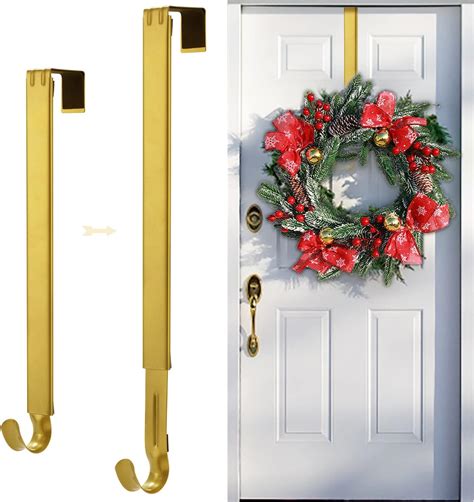 Amazon.com: Kederwa Gold Wreath Hangers for Front Door, Adjustable Door ...