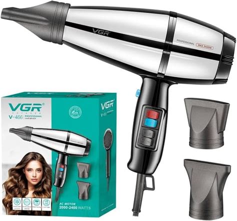 VGR V-466 Metal Body Professional Salon Series Hair Dryer 2000-2400W AC ...