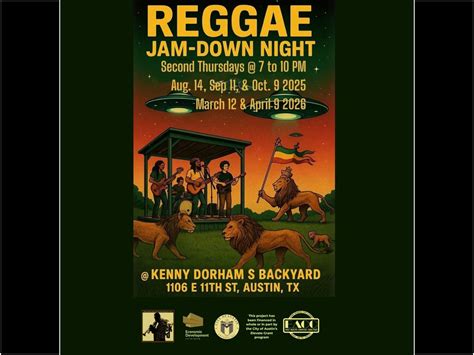 Reggae Jam-Down Night, Kenny Dorham's Back Yard, Austin, 14 August 2025 ...