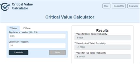 Image result for Critical Value Using T-Test