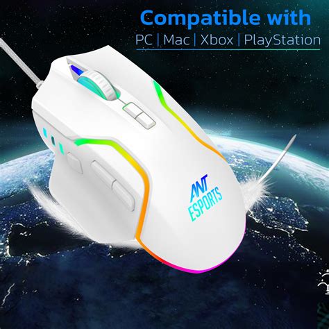 Buy Shop Ant Esports GM320 RGB Gaming Mouse (White) at Low Price & EMI ...