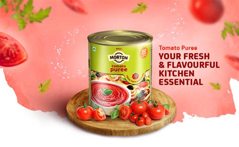 Morton Tomato Puree | Made With 100% Natural Tomatoes | No Artificial ...