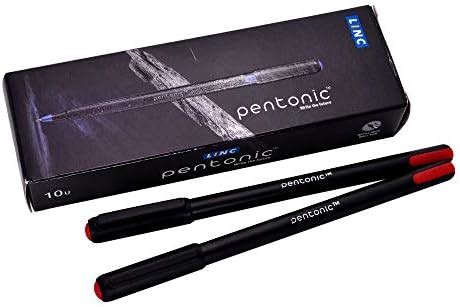 Pentonic 0.7mm Ball Point Pen Blister Pack | Black Body | Black & Blue ...