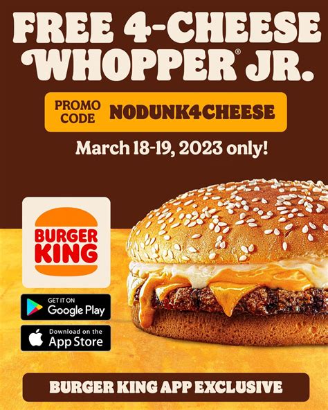 Manila Shopper: Get your FREE 4-Cheese Whopper Jr. Now!