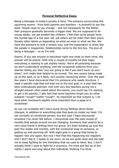 Image result for Example of Reflection Paper