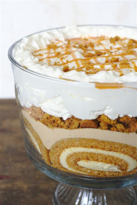 Easy Pumpkin Roll Trifle Recipe - Mildly Meandering