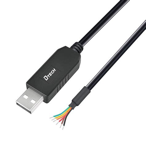DTECH 1.8M USB to UART TTL Serial 3.3V Adapter Cable 6 Wire End with ...
