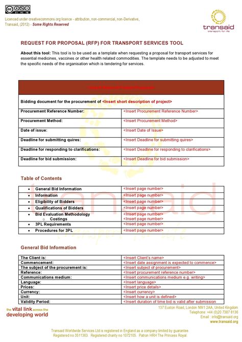 Image result for Examples of RFP Proposals