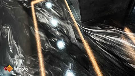Cosmic Black Marble Flooring