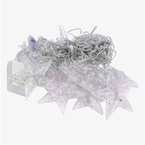 16 Star V Shaped Gateway Curtain String Lights with 8 Flashing Modes F ...