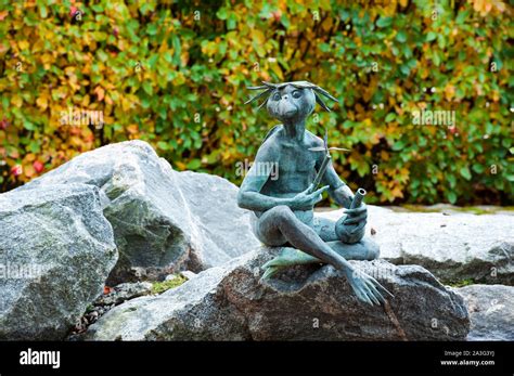 SAINT PETERSBURG , RUSSIA- October 5, 2019: sculpture of Kappa ...