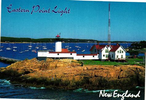 Vintage Postcard 4x6- Eastern Point Lighthouse, Gloucester, New England ...