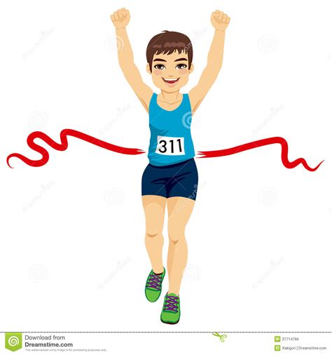 free clipart man crossing the finish line 20 free Cliparts | Download ...