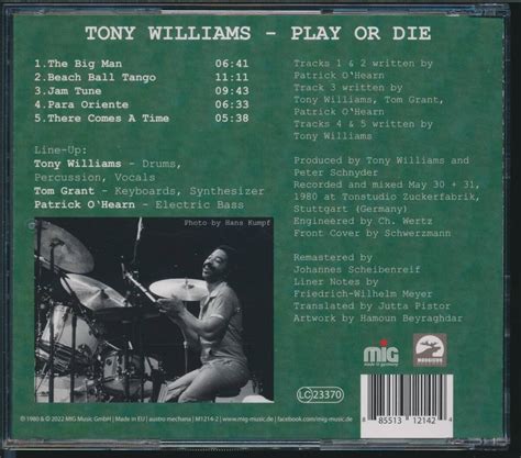Yahoo!オークション - Tony Williams/Play or Die