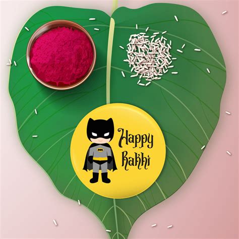 Batman Metal Rakhi | Rakhi with Fridge Magnet | Shop Online India ...