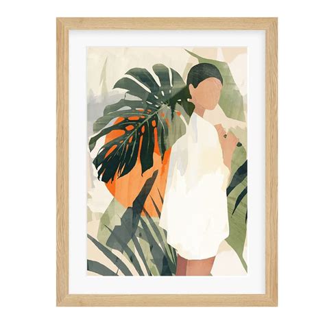 COLOSSAL ART HOUSE Wood Modern Art Framed Poster For Office&Home Wall ...