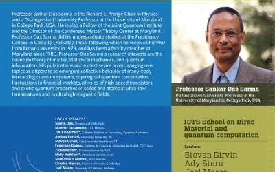Advances in Graphene, Majorana Fermions, Quantum Computation | ICTS