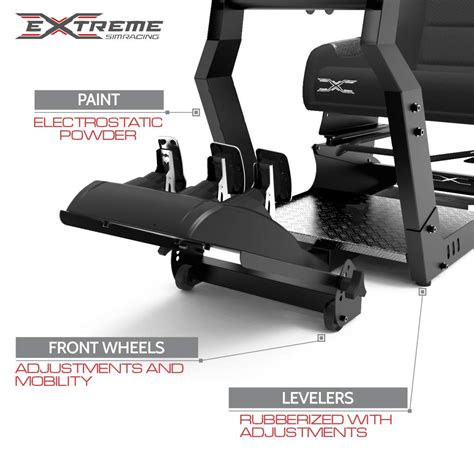 Extreme Sim Racing Wheel Stand Advanced Cockpit X White Edition Racing ...