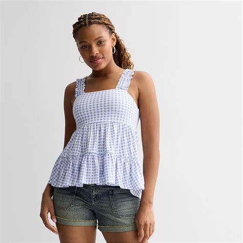 Juniors' SO® Tiered Tank Top