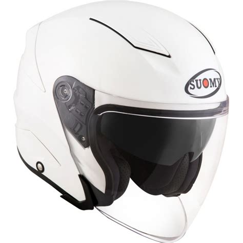 Suomy Speedjet Plain Jet White Helmet