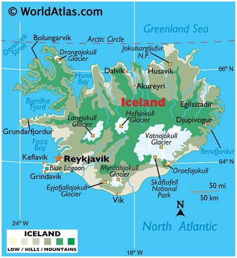 Printable Iceland Map