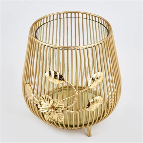 Buy Moksha Neysa Metal Hurricane Candle Holder from Home Centre at just ...