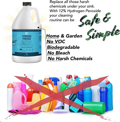 Food-Grade 12% Hydrogen Peroxide Solution - 1 Gallon - Ecofriendly ...