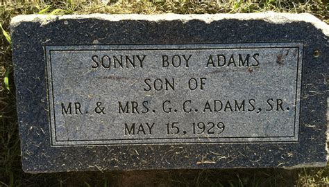 Sonny Boy Adams (inconnu-1929) - Mémorial Find a Grave