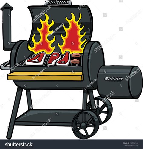 Bbq Smoker Cartoon