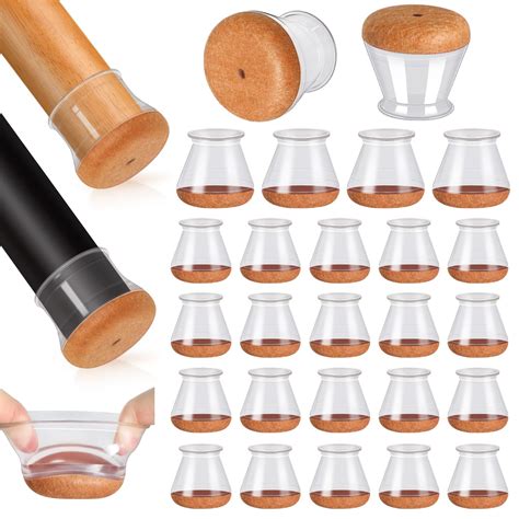 Snapklik.com : 24 Pcs Chair Leg Floor Protectors, Silicone Chair Leg ...