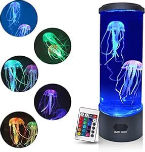 AZRAEL Jellyfish Lava Light LED Mood Lamp, Multi Colour Changing ...