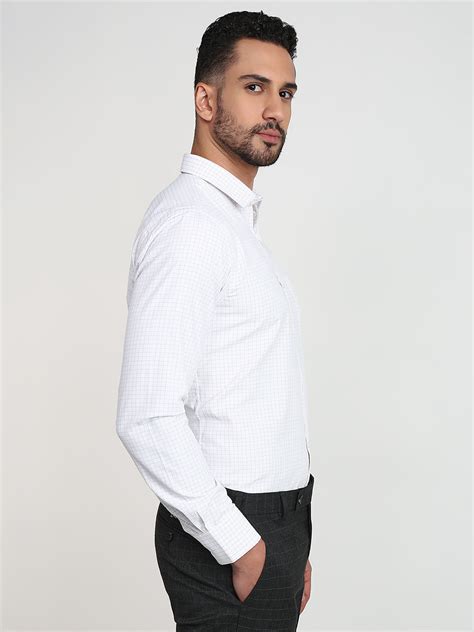 Park Avenue Men Red Slim Fit Checks Formal Shirt – MyRaymond