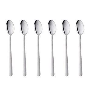 Buy Buyer Star 8 Inch Long Handle Ice Tea Spoon, Stainless Steel Sundae ...