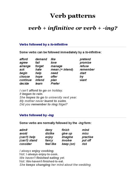 Basic Verb Pattern 的图像结果