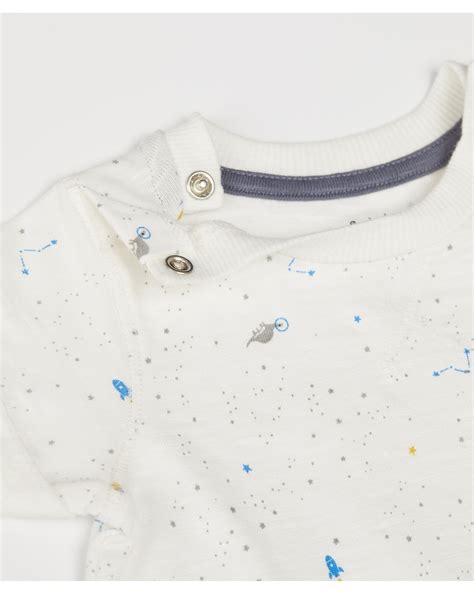 Buy Boy Half Sleeve All In One Romper Stripe Blue 2 Pack Online at Best ...