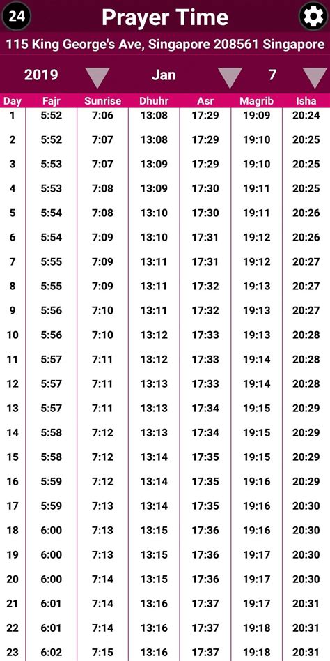 Islamic Prayer Times Austin