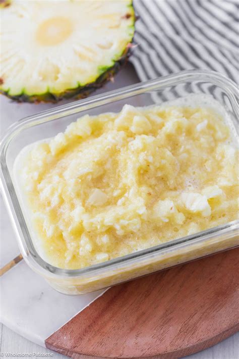 How To Make Crushed Pineapple (From Fresh or Canned) - Wholesome Patisserie