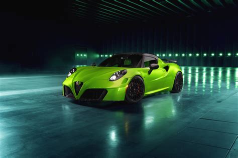 Download Green Car Supercar Car Alfa Romeo Vehicle Alfa Romeo 4C 4k ...