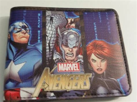 Buy AVENGERS ASSEMBLE ! bi fold wallet deadpool Marvel Comics Stan lee ...