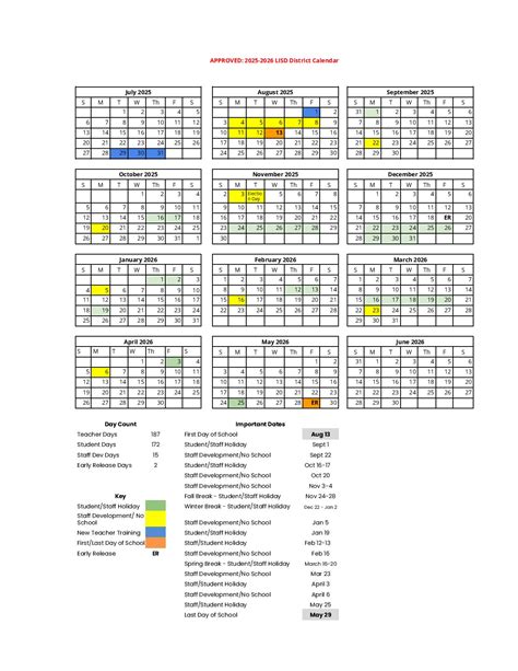 Leander ISD Calendar 2025-2026 | Academic Holidays