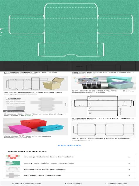 Image result for Printable Box Template