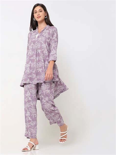 Straight Fit Printed Kurta and Pant Set