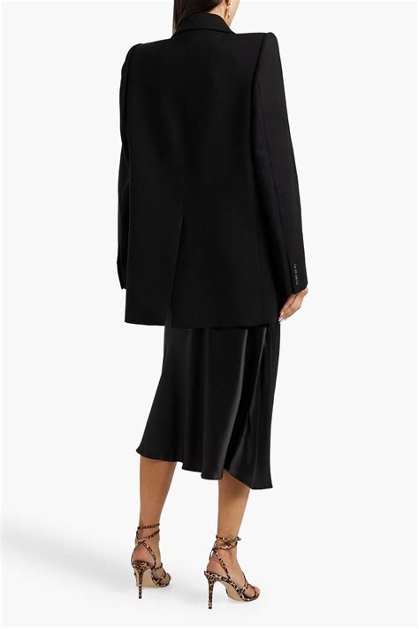 KHAITE Isaline oversized satin-trimmed cady blazer | THE OUTNET
